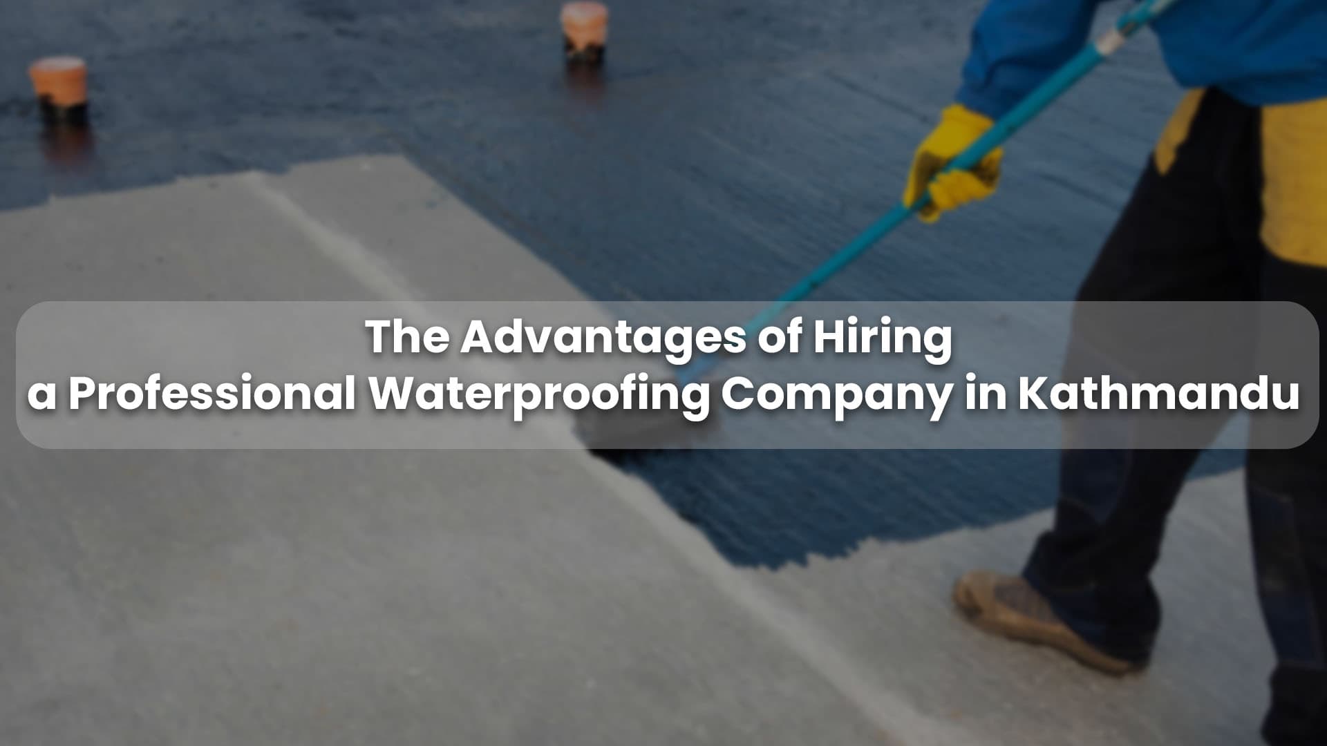 waterproofing expert solving issue in a house